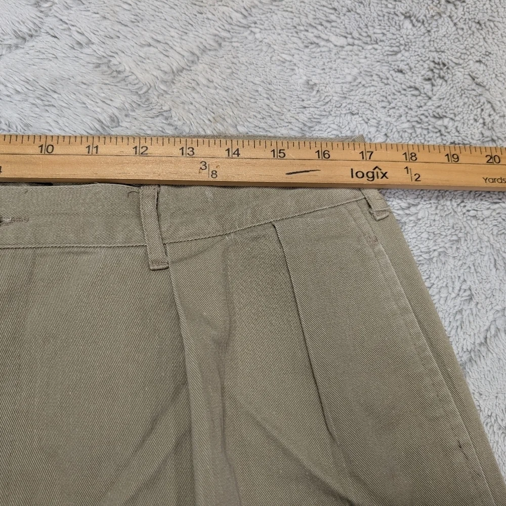 Vtg Polo Ralph Lauren Pants Mens 34x31 Beige Chino Pleated Cotton Twill 90s Prep